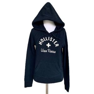 Hollister size large California navy blue wave rescue hoodie ⭐️✨💕